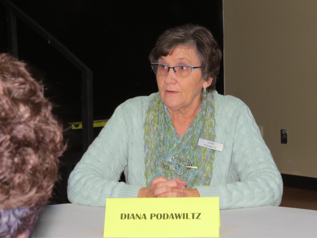 HSV Board Candidate, Diana Podawiltz Receives Input From Villagers