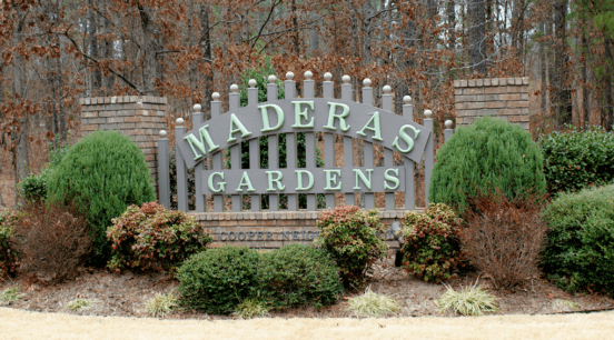 HSV Maderas Gardens Entrance Sign