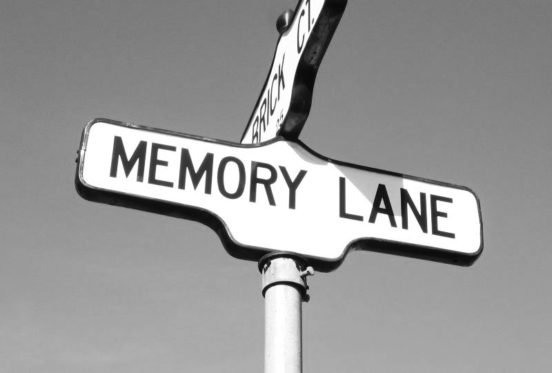 memory lane street sign