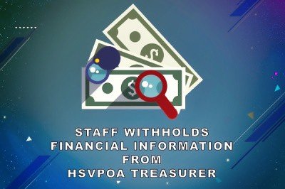 HSVPOA Treasurer's report May 2020