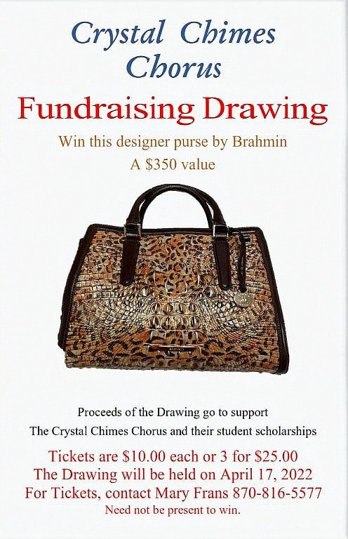 HSV Crystal Chimes Chorus Scholarship Drawing for Brahmin handbag