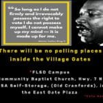 No Polling Places Inside Hot Springs Village - FLSD Special Election