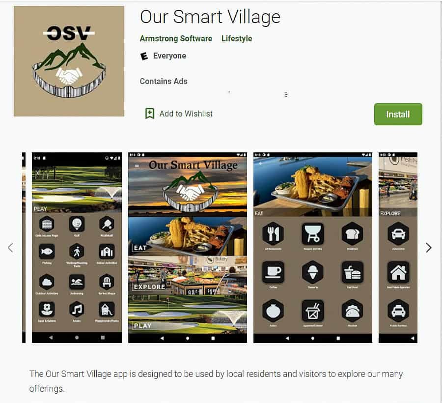 Our Smart Village App OSV in Hot Springs Village