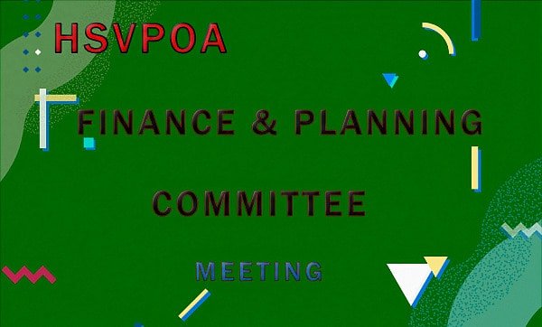 HSVPOA Finance and Planning Committee Meeting 02/28/22